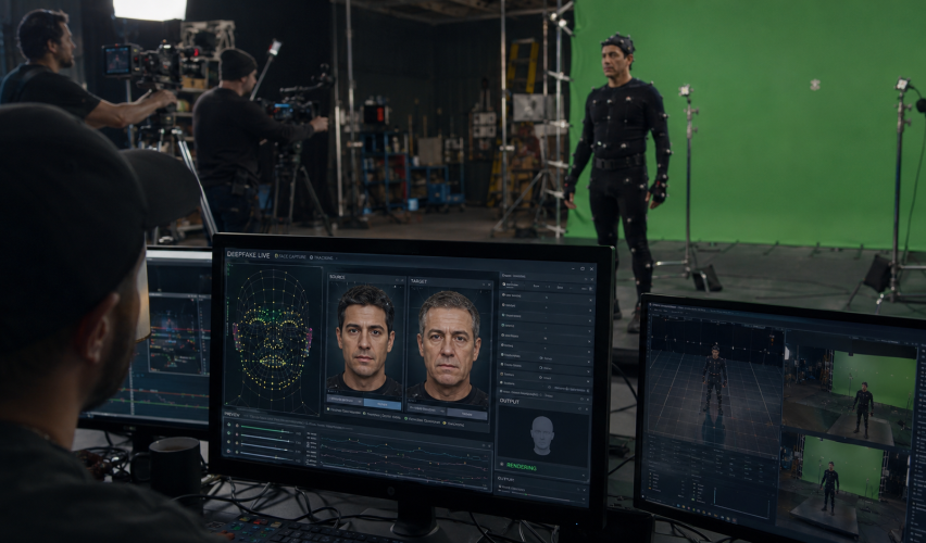 Behind the scenes of deepfake production